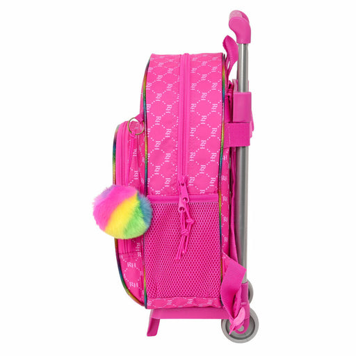 Schulrucksack mit Rädern Rainbow High Pink (28 x 34 x 10 cm)
