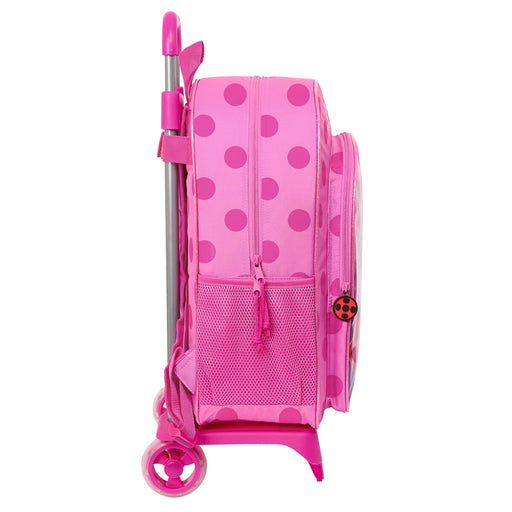 Schulrucksack mit Rädern Lady Bug Pink (33 x 42 x 14 cm)
