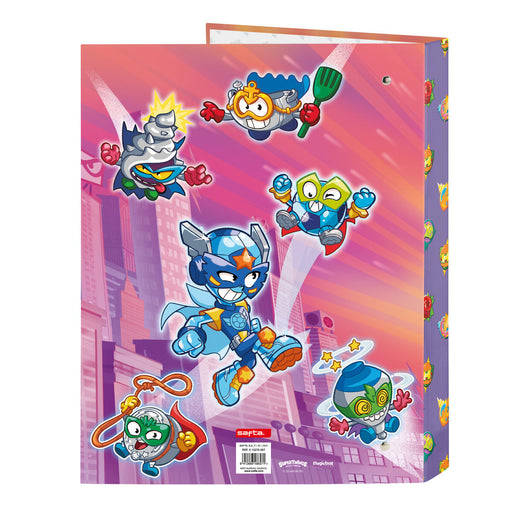 Ringbuch SuperThings Guardians of Kazoom Lila Gelb A4 (26.5 x 33 x 4 cm)