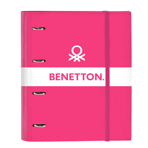 Ringbuch Benetton Raspberry Pink (27 x 32 x 3.5 cm)