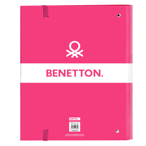 Ringbuch Benetton Raspberry Pink (27 x 32 x 3.5 cm)
