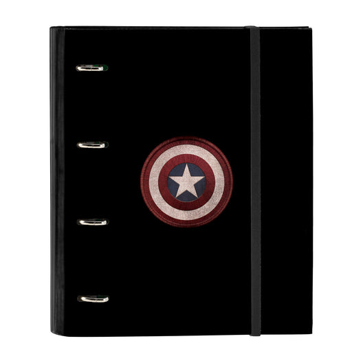 Ringbuch Capitán América Schwarz (27 x 32 x 3.5 cm)