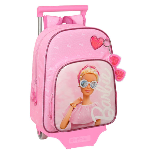 Schulrucksack mit Rädern Barbie Girl Rosa 26 x 34 x 11 cm