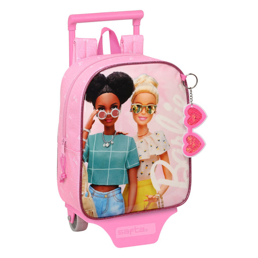 Schulrucksack mit Rädern Barbie Girl Rosa 22 x 27 x 10 cm