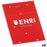 Schein Notizblock ENRI Rot A4 80 Blatt (5 Stück)