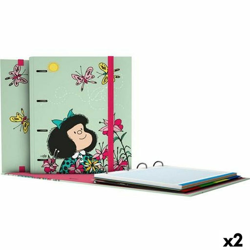 Ringbuch Grafoplas Carpebook Mafalda grün A4 (2 Stück)