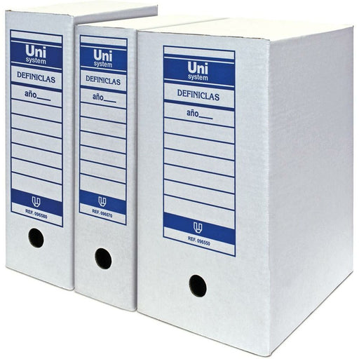 Datei-Box Unipapel Unisystem Definiclas Weiß A3