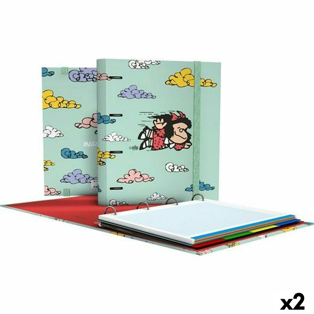 Ringbuch Mafalda Carpebook grün A4 (2 Stück)