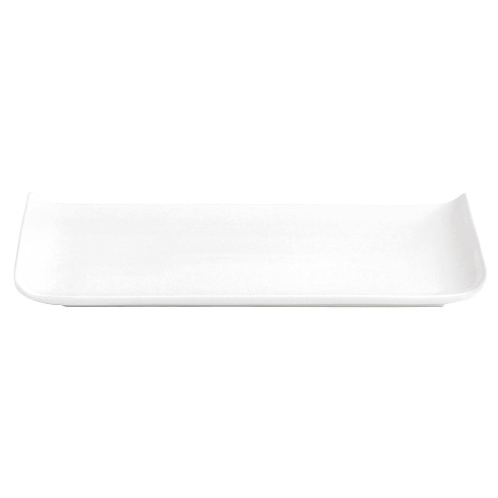 Teller Quid Chef Baguette aus Keramik Weiß (25 x 12 cm) (Pack 6x)