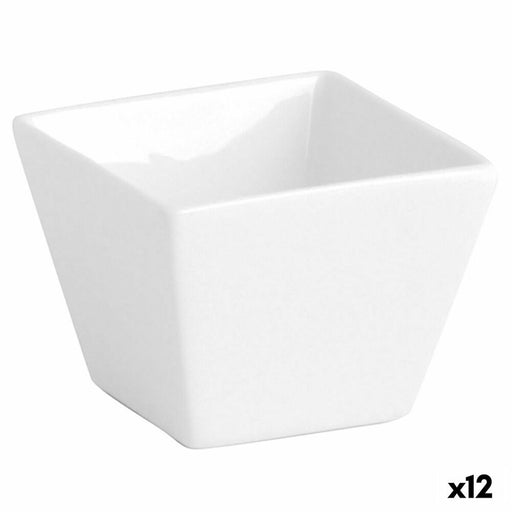 Tablett für Snacks Quid Chef Weiß aus Keramik (12 Stück) (Pack 12x)