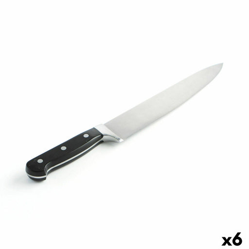 Chef Messer Quid Professional Inox Chef Black Schwarz Metall 25 cm (Pack 6x)