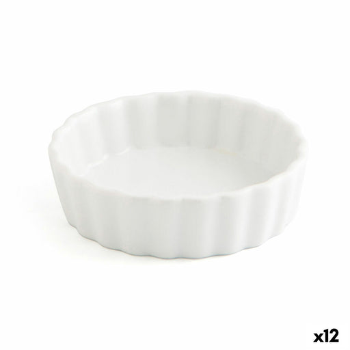 Tablett für Snacks Quid Gastro Fun Weiß aus Keramik 10,5 x 3 cm (12 Stück)