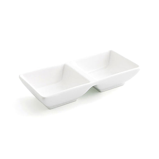 Tablett für Snacks Quid Select Weiß aus Keramik 15 x 7 cm (12 Stück) (Pack 12x)