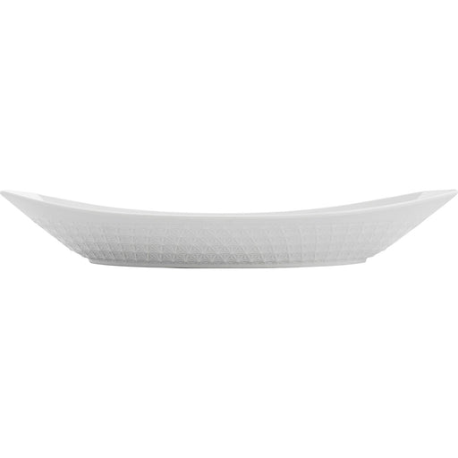 Kochschüssel Quid Gastro aus Keramik Weiß (39,5 x 19 x 8 cm) (4 Stück)