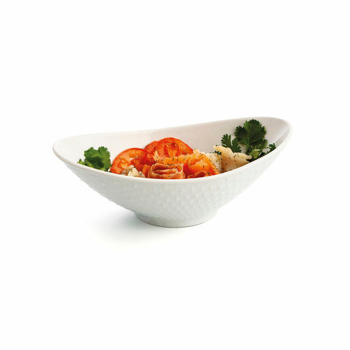 Kochschüssel Quid Gastro Oval aus Keramik Weiß (21,5 x 12,5 x 7 cm) (6 Stück)