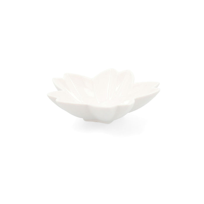 Tablett für Snacks Quid Select Weiß aus Keramik Blume (6 Stück) (Pack 6x)