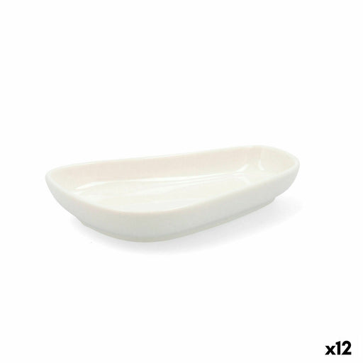 Tablett für Snacks Quid Select Weiß aus Keramik gelegentlich (12 Stück) (Pack 12x)