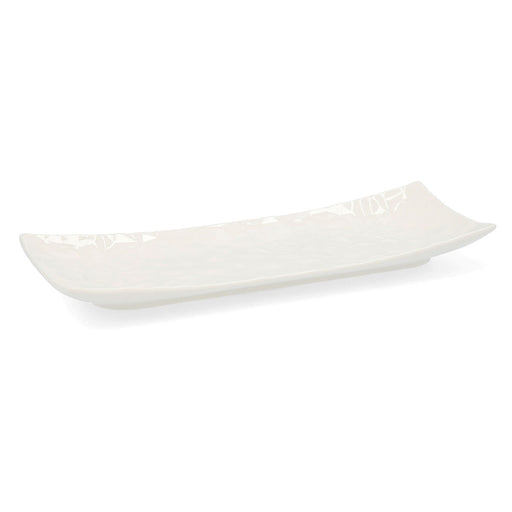 Tablett für Snacks Quid Select Weiß aus Keramik 20,5 x 7,5 cm (6 Stück) (Pack 6x)