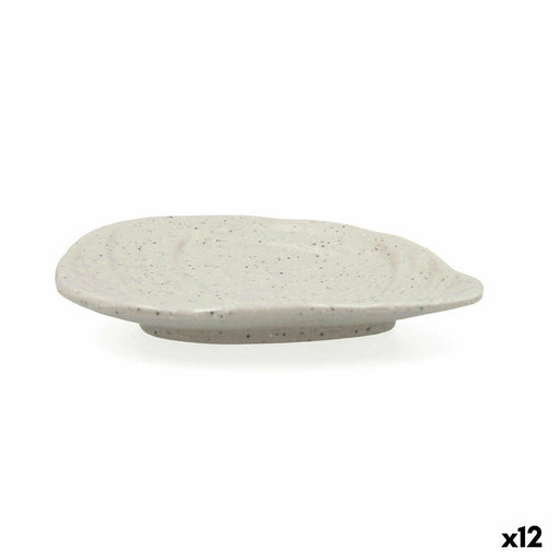 Flacher Teller Bidasoa Ikonic Grau Kunststoff Melamine 16 x 12,7 x 2,3 cm (12 Stück) (Pack 12x)