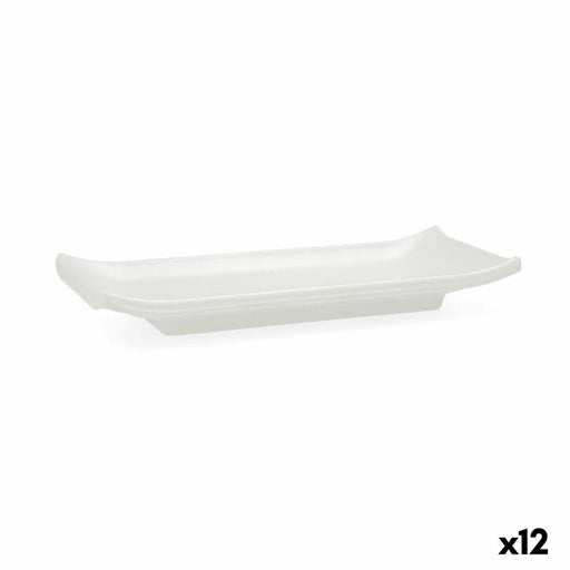Schale Quid Select Weiß Kunststoff 22,4 x 9,5 x 3 cm Sushi (12 Stück)