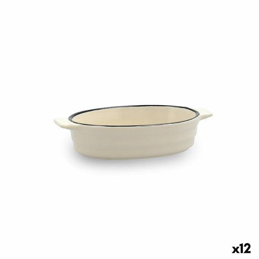 Kochtopf Quid Cocco Weiß aus Keramik 18 x 11 x 4 cm (12 Stück) (Pack 12x)