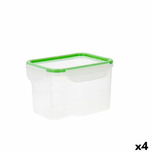 Lunchbox hermetisch Quid Greenery 1,8 L Durchsichtig Kunststoff (Pack 4x)