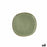 Flacher Teller Bidasoa Ikonic grün aus Keramik 20,2 x 19,7 cm (6 Stück) (Pack 6x)