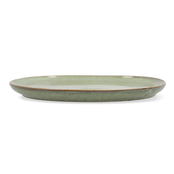 Flacher Teller Bidasoa Ikonic grün aus Keramik 20,2 x 19,7 cm (6 Stück) (Pack 6x)