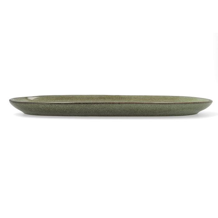 Kochschüssel Bidasoa Ikonic grün aus Keramik 36 x 16 cm (Pack 2x)