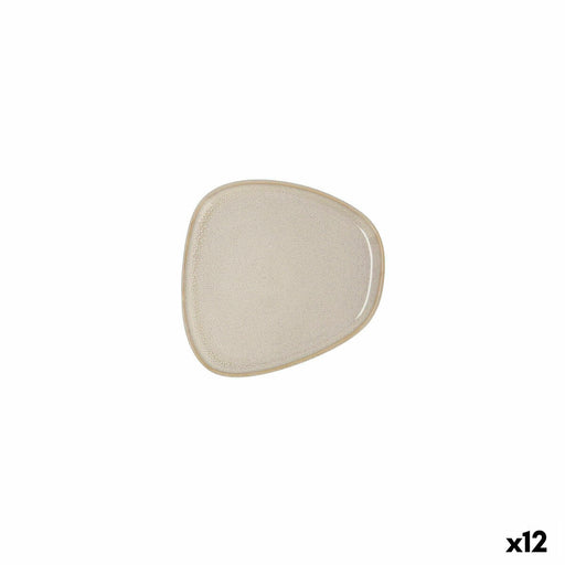 Flacher Teller Bidasoa Ikonic Weiß aus Keramik 14 x 13,6 cm (12 Stück) (Pack 12x)