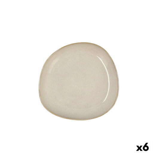 Suppenteller Bidasoa Ikonic aus Keramik Weiß (20,5 x 19,5 cm) (Pack 6x)