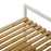Badezimmerregal Versa Metall Textil Bambus (32,5 x 105,5 x 39 cm)