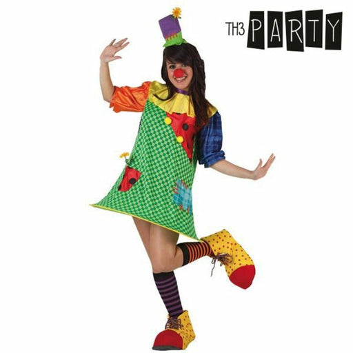 Verkleidung für Erwachsene Bunt Clownin Zirkus (2 Stücke)