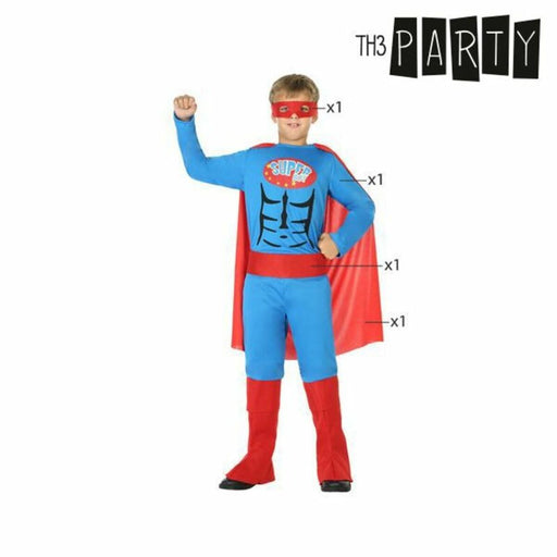 Verkleidung für Kinder Th3 Party Bunt Superheld (4 Stücke)