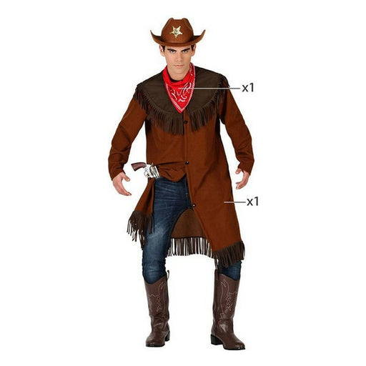 Verkleidung für Erwachsene (2 pcs) Cowboy