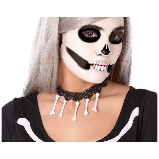 Halsband Weiß Halloween Knochen