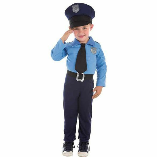 Verkleidung für Kinder Muskulöser Polizist (4 Stücke)