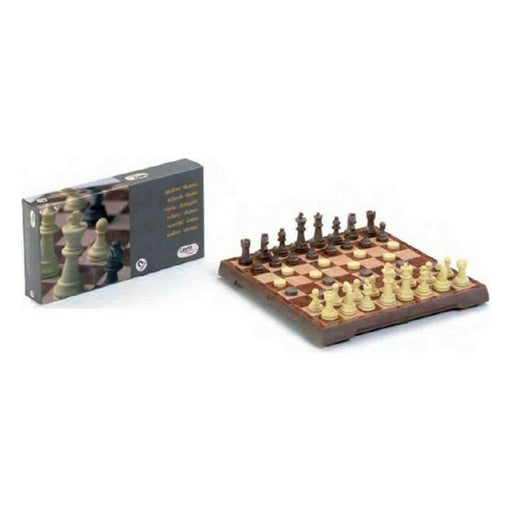 Schach- und Dame-Brett Cayro 453 Kunststoff Plattenspeicher