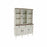 Displayständer DKD Home Decor Weiß Braun Kristall Paulonia-Holz (138 x 45 x 199 cm)