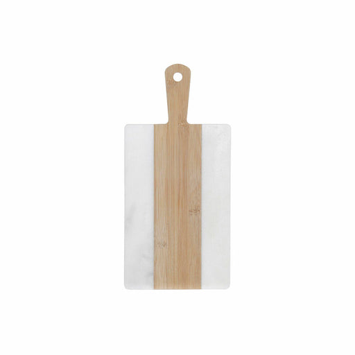 Schneidebrett DKD Home Decor Weiß natürlich Bambus Marmor Kunststoff rechteckig 38 x 18 x 1 cm