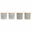 Zuckerdose DKD Home Decor Beige Grau natürlich Bambus Steingut 4 Stücke 9,5 x 9,5 x 9,5 cm