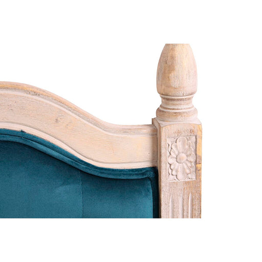 Kopfende des Betts DKD Home Decor türkis Holz Kautschukholz 160 x 6 x 120 cm