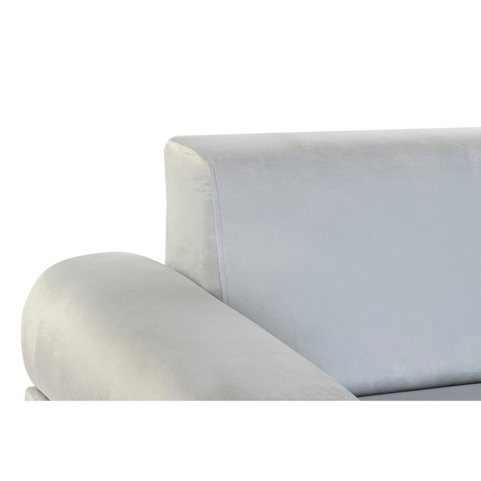 Sofa DKD Home Decor Schwarz Metall Polyester Celeste (154 x 76 x 76 cm)