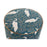 Fußstütze DKD Home Decor Blau Weiß grün Holz Samt Vogel Orientalisch 35 x 35 x 35 cm (2 Stück)