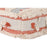Puff DKD Home Decor Weiß Orange Streifen Boho 60 x 60 x 25 cm (2 Stück)