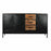 Anrichte DKD Home Decor Braun Schwarz Metall Mango-Holz (160 x 40 x 90 cm)