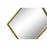 Wandspiegel DKD Home Decor Kristall Gold Metall Rhombusse (63 x 2 x 90 cm)