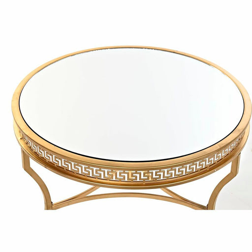 Beistelltisch DKD Home Decor Spiegel Gold Metall (61 x 61 x 46 cm)