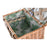 Korb DKD Home Decor Picnic natürlich grün korb (44 x 30 x 22 cm)