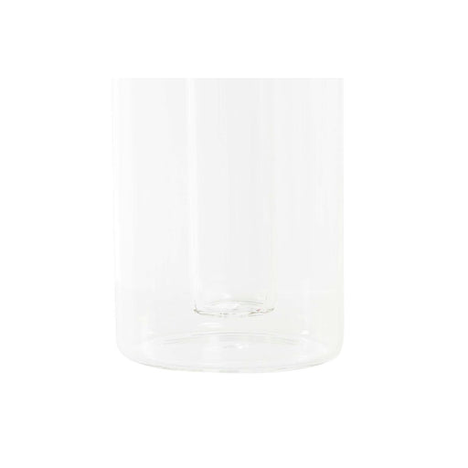 Ölfläschchen DKD Home Decor 9 x 6,5 x 21,5 cm Durchsichtig Kork 500 ml Borosilikatglas